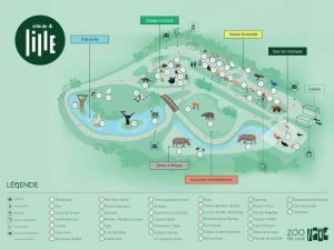 carte plan du zoo de Lille