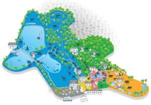 plan du parc Sainte-Croix