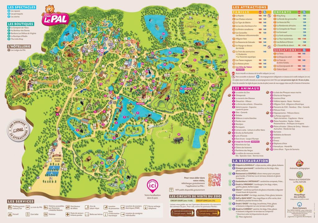 plan Le Pal Zoo et parc