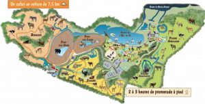 plan zoo et réserve africaine de Sigean