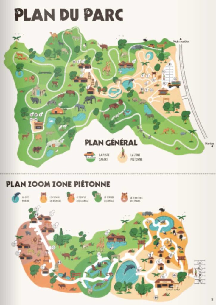 Plan zoo Planète Sauvage