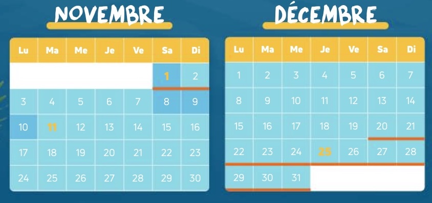 prévisions d'affluence et fréquentations en novembre et décembre 2025 à Beauval, vacances Toussaint et noël jour de l'an