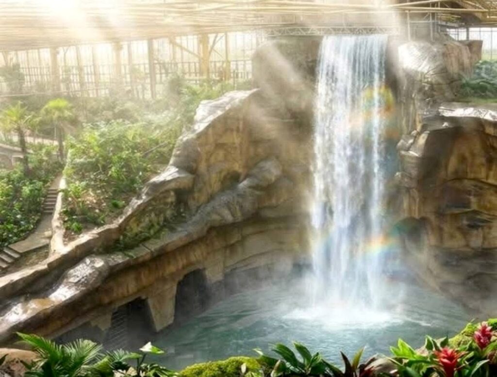 chute d'eau cascade edenya 17 m de haut