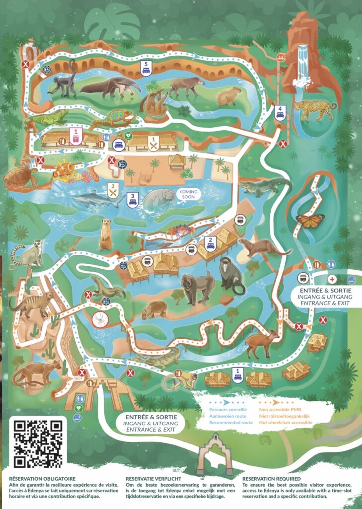 plan edenay avec animaux et accès serre tropicale