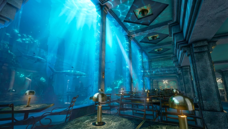 restaurant sous marin à Edenya : The Abyss